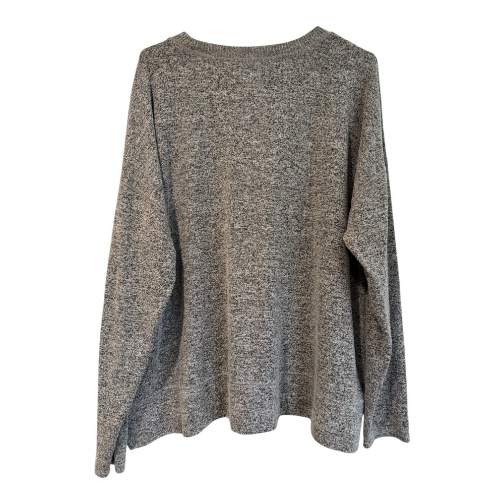 Lucky Brand Gray Knit Pullover Sweater XXL Runs Small Cozy Stretch - Picture 2 of 7